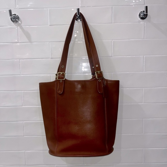 Coach Rich Brown Leather Tote